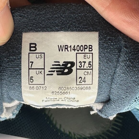 NEW BALANCE WR 1400PB v1 Revlite Running Shoes Teal Pink Women 7 - Picture 9 of 9